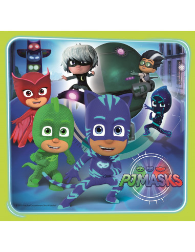 Set puzzle 3 in 1 Trefl Eroi in Pijama, Gata de actiune, 1x20