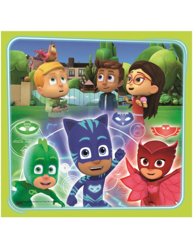 Set puzzle 3 in 1 Trefl Eroi in Pijama, Gata de actiune, 1x20