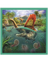 Set puzzle 3 in 1 Trefl Lumea extraordinara a dinozaurilor