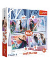Set puzzle 4 in 1 Trefl Disney Frozen 2, In padurea magica