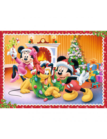 Set puzzle 4 in 1 Trefl Disney, Sarbatoarea Craciunului, 1x35