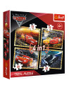 Set puzzle 4 in 1 Trefl Disney Cars, Gata de cursa 1x35 piese