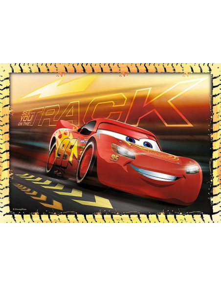 Set puzzle 4 in 1 Trefl Disney Cars, Gata de cursa 1x35 piese