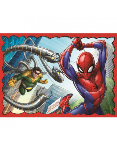Set puzzle 4 in 1 Trefl Marvel Spider Man, Forta paianjenului