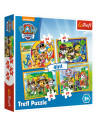 Set puzzle 4 in 1 Trefl Paw Patrol, Mereu punctual, 1x35 piese