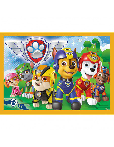 Set puzzle 4 in 1 Trefl Paw Patrol, Mereu punctual, 1x35 piese