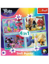 Set puzzle 4 in 1 Trefl DreamWorks Trolls, Turneul trolilor