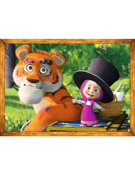 Set puzzle 4 in 1 Trefl Masha and the Bear, Aventurile lui
