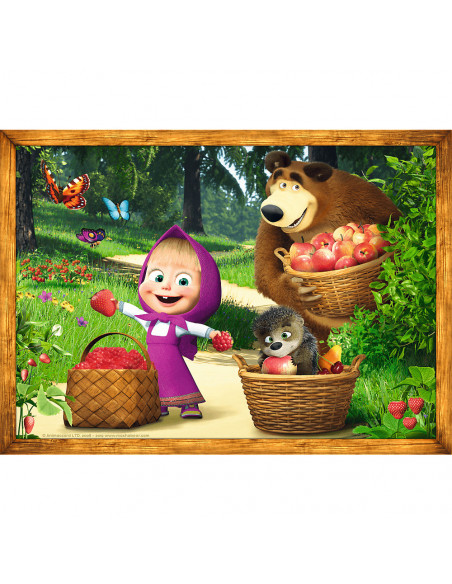 Set puzzle 4 in 1 Trefl Masha and the Bear, Aventurile lui