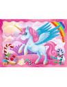 Set puzzle 4 in 1 Trefl Lumea magica a unicornilor, 1x35 piese