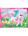 Set puzzle 4 in 1 Trefl Lumea magica a unicornilor, 1x35 piese