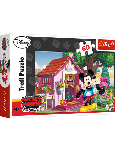 Puzzle Trefl Disney Mickey Mouse, Mickey si Minnie in gradina