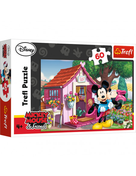 Puzzle Trefl Disney Mickey Mouse, Mickey si Minnie in gradina