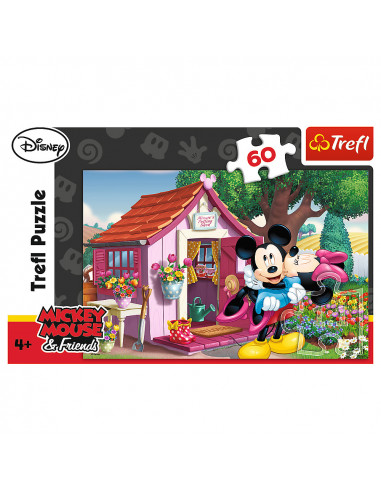 Puzzle Trefl Disney Mickey Mouse, Mickey si Minnie in gradina