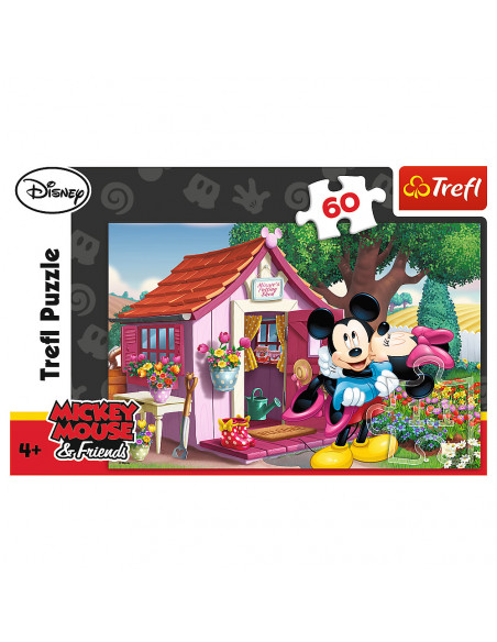 Puzzle Trefl Disney Mickey Mouse, Mickey si Minnie in gradina