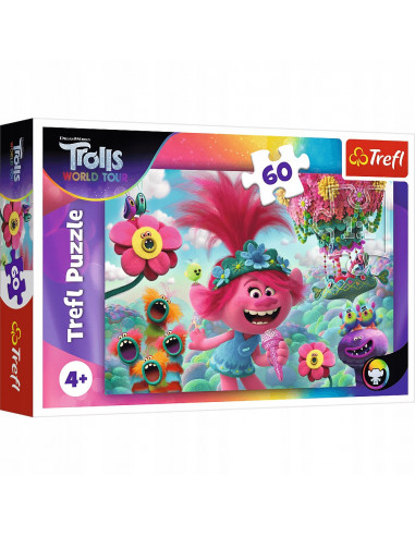 Puzzle Trefl DreamWorks Trolls, In lumea muzicii a Trolilor 60