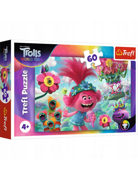 Puzzle Trefl DreamWorks Trolls, In lumea muzicii a Trolilor 60