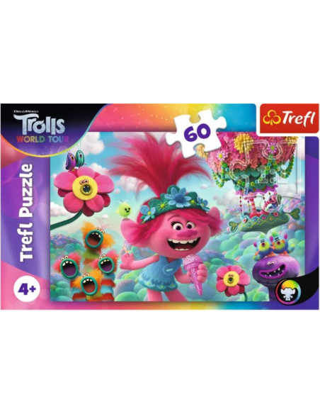 Puzzle Trefl DreamWorks Trolls, In lumea muzicii a Trolilor 60