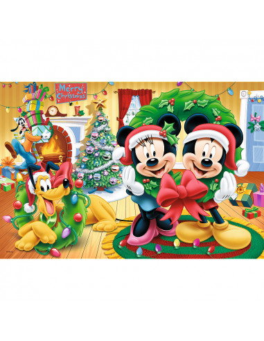 Puzzle Trefl Disney Mickey Mouse, Magia Craciunului 100