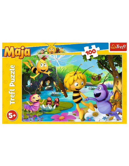 Puzzle Trefl Albinuta Maja si prietenii 100 piese,TR-16361