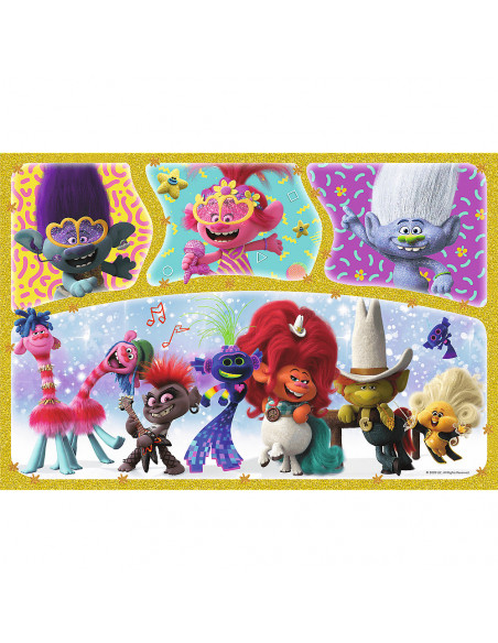 Puzzle Trefl DreamWorks Trolls, Lumea fericita a Trolilor 160