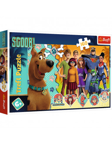 Puzzle Trefl Scooby Doo, Scooby in actiune 160 piese,TR-15397