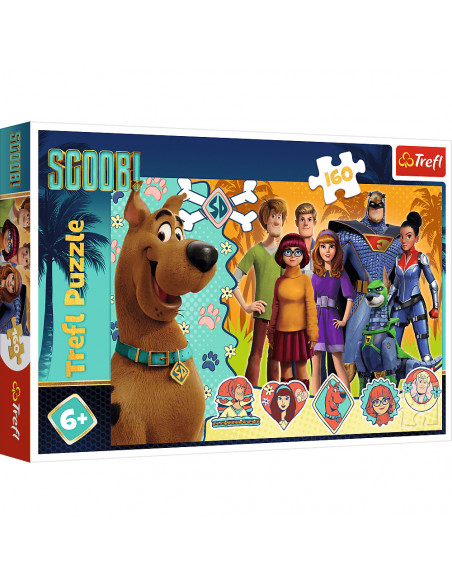 Puzzle Trefl Scooby Doo, Scooby in actiune 160 piese,TR-15397