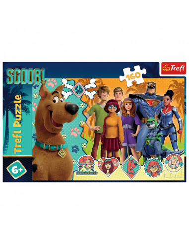 Puzzle Trefl Scooby Doo, Scooby in actiune 160 piese,TR-15397