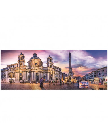 Puzzle Trefl Panorama, Piata Navona Roma 500 piese,TR-29501