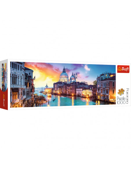 Puzzle Trefl Panorama, Canal Grande Venetia 1000 piese,TR-29037