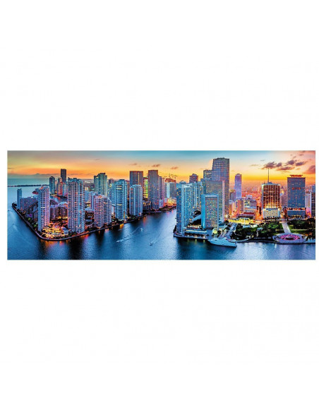 Puzzle Trefl Panorama, Miami dupa intuneric 1000 piese,TR-29027