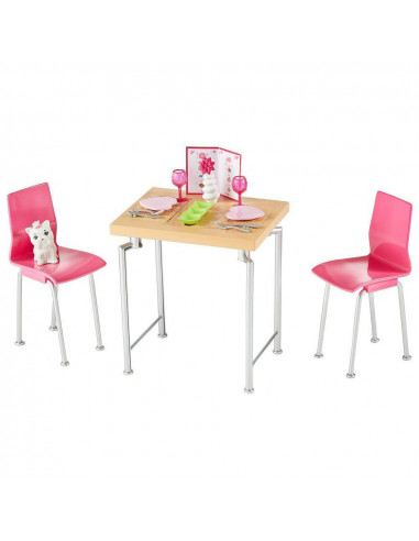 Set Barbie by Mattel Estate Masa cu scaune si accesorii