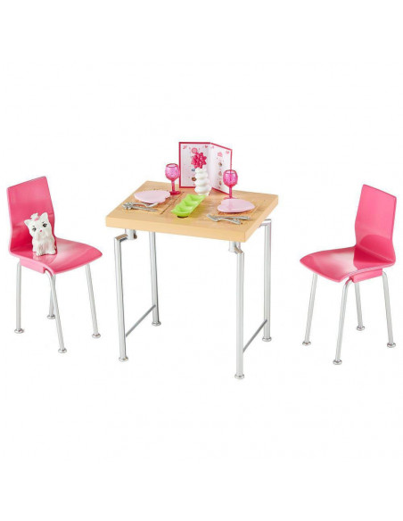 Set Barbie by Mattel Estate Masa cu scaune si accesorii