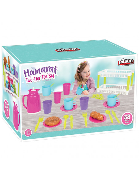 Set de servit ceaiul Pilsan Hamarat Two-Tier Tea,PL-03-336