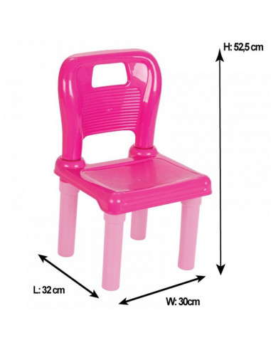 Set Masuta cu 2 scaune pentru copii Pilsan Hobby Study Table