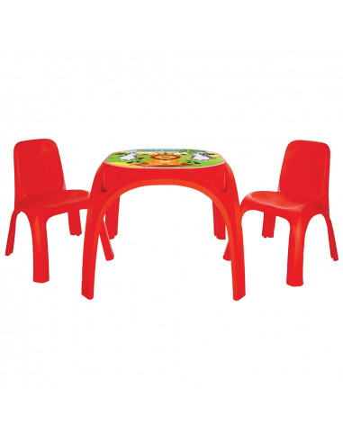 Set Masuta cu 2 scaune pentru copii Pilsan King Table