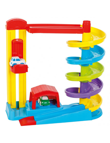 Pista de masini Pilsan Road Set with Car Lift cu 2