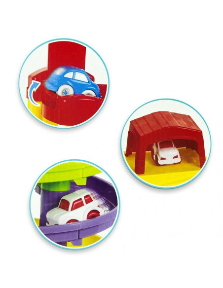 Pista de masini Pilsan Road Set with Car Lift cu 2