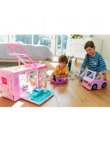 Masina Barbie by Mattel Dream Camper 3 in 1,MT-GHL93