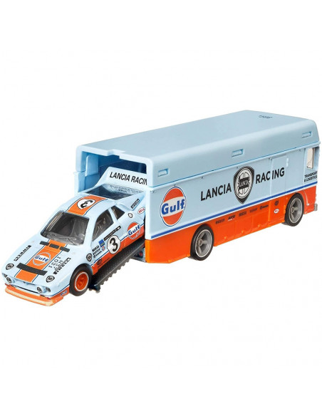Camion Hot Wheels by Mattel Car Culture Euro Hauler cu masina