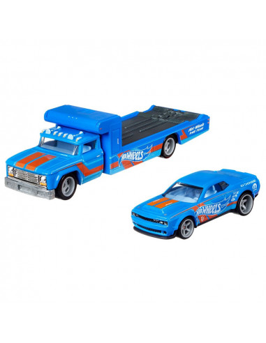 Camion Hot Wheels by Mattel Car Culture Retro Rig cu masina