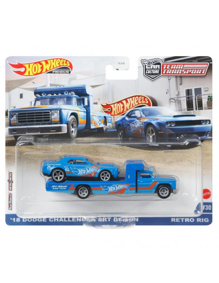 Camion Hot Wheels by Mattel Car Culture Retro Rig cu masina