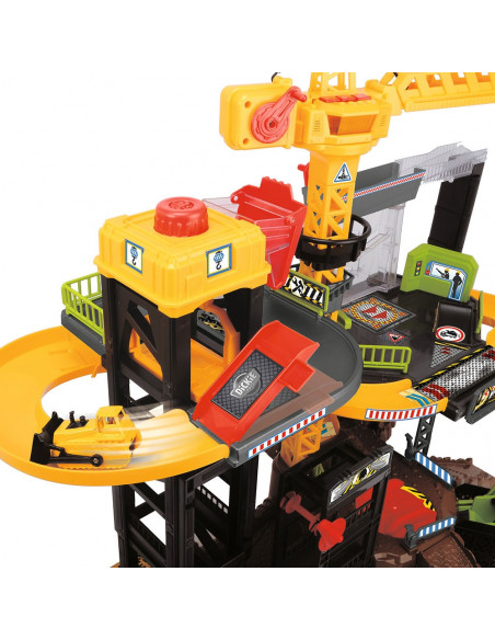 Pista de masini Dickie Toys Construction cu 4 masinute si