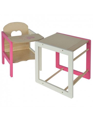 Scaun de masa transformabil pentru papusi Eichhorn Doll's