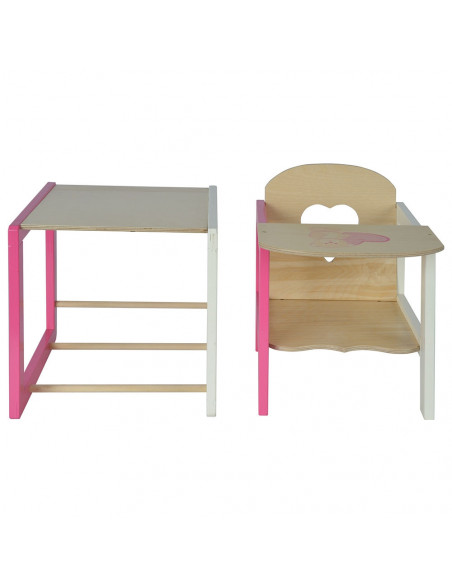 Scaun de masa transformabil pentru papusi Eichhorn Doll's