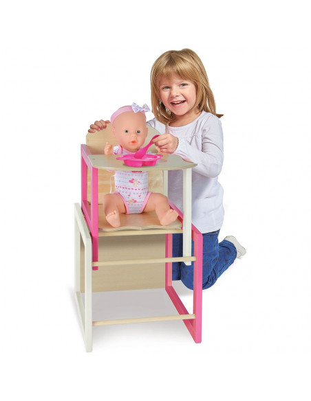 Scaun de masa transformabil pentru papusi Eichhorn Doll's