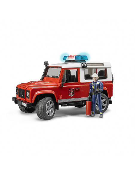 BRUDER - MASINA DE POMPIERI LAND ROVER DEFENDER SI