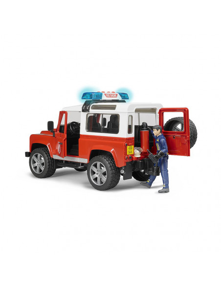 BRUDER - MASINA DE POMPIERI LAND ROVER DEFENDER SI