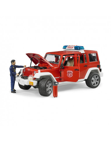 BRUDER - JEEP WRANGLER UNLIMITED RUBICON DE POMPIERI CU