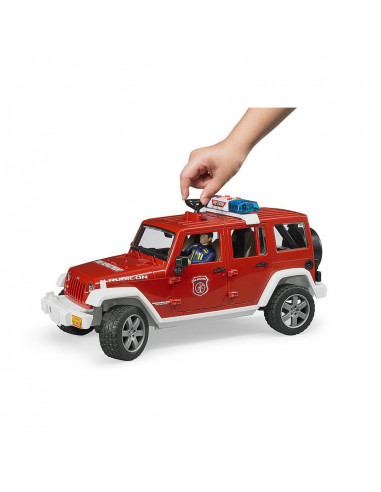 BRUDER - JEEP WRANGLER UNLIMITED RUBICON DE POMPIERI CU